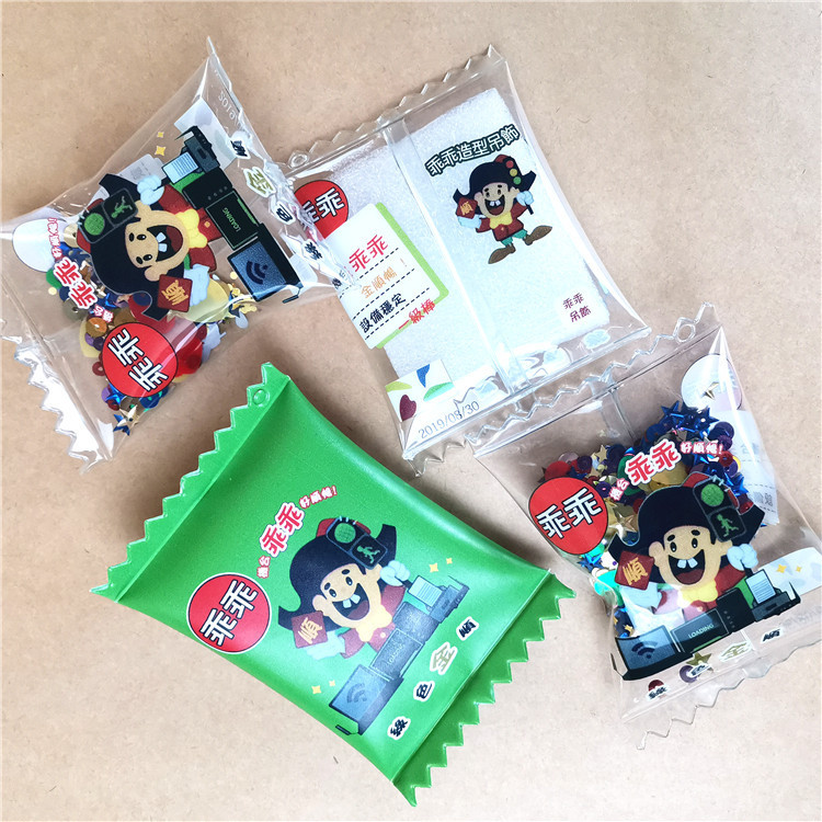 Cute Inflatable Pendant, Simulated Candy Pendant Keychain, Cartoon Air Snack Bag, Bag Pendant, Catch Doll