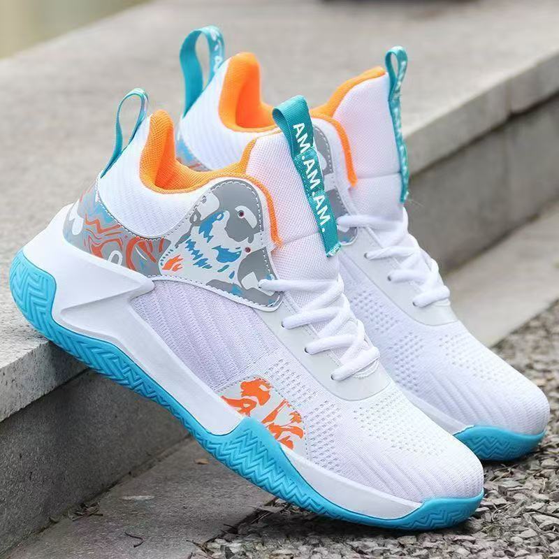 Basketball Shoes 2025 Cross-Border New Student Shoes Versatile Fashionable Comfortable Breathable Sports Shoes Men's National Trendy Cool Street Shoes
