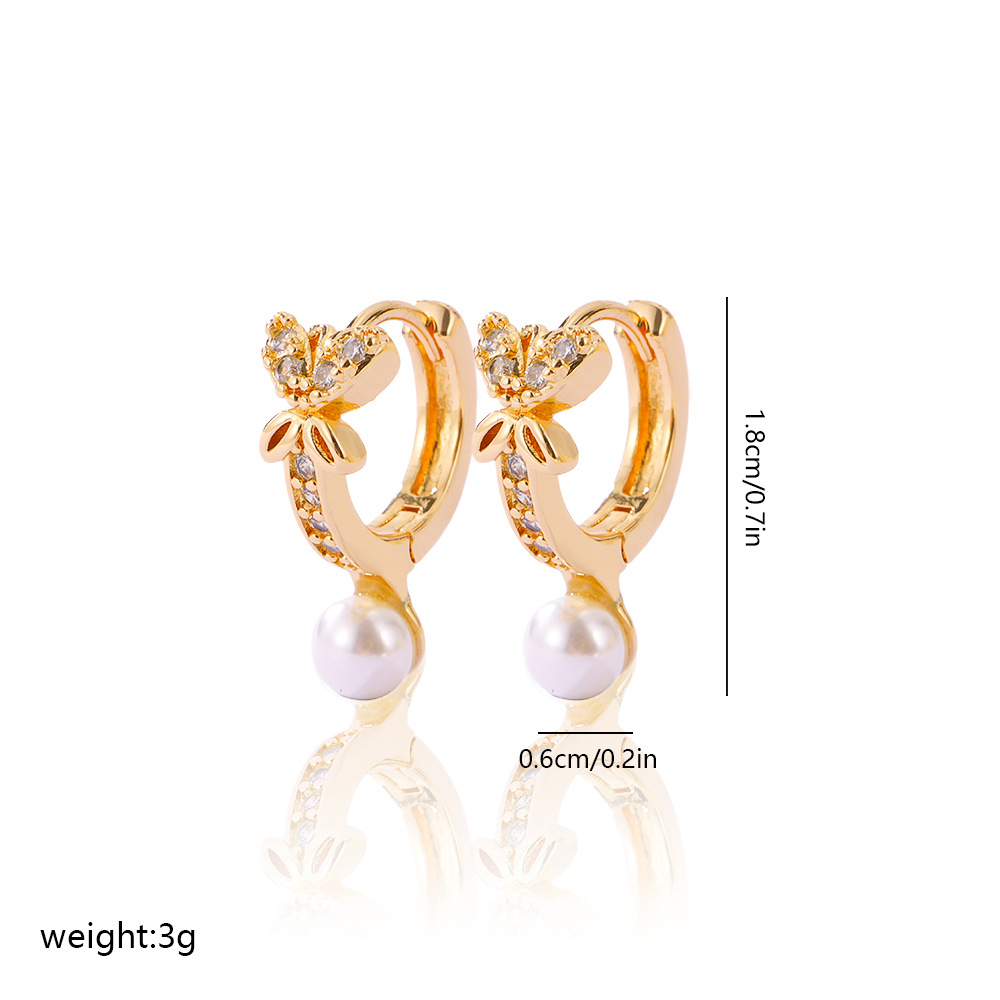 5g Weight Brass Ear Needle Material Zircon Inlay Material Drop Earrings Classification 1 Pair Quantity Daily Occasion Brass Material Heart Shape, Bow Knot Pattern Women's Gender Inlay Design Elegant Style 1 Pair Elegant Heart Shape Bow Knot Inlay Brass Zircon Drop Earrings 3