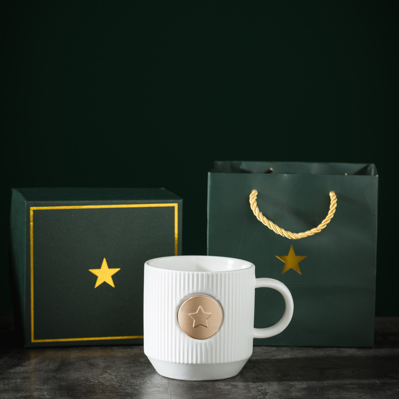 Tazas de cerámica originales, tazas de cerámica de bronce creativas, tazas de café, tazas de agua, tazas publicitarias de logotipo