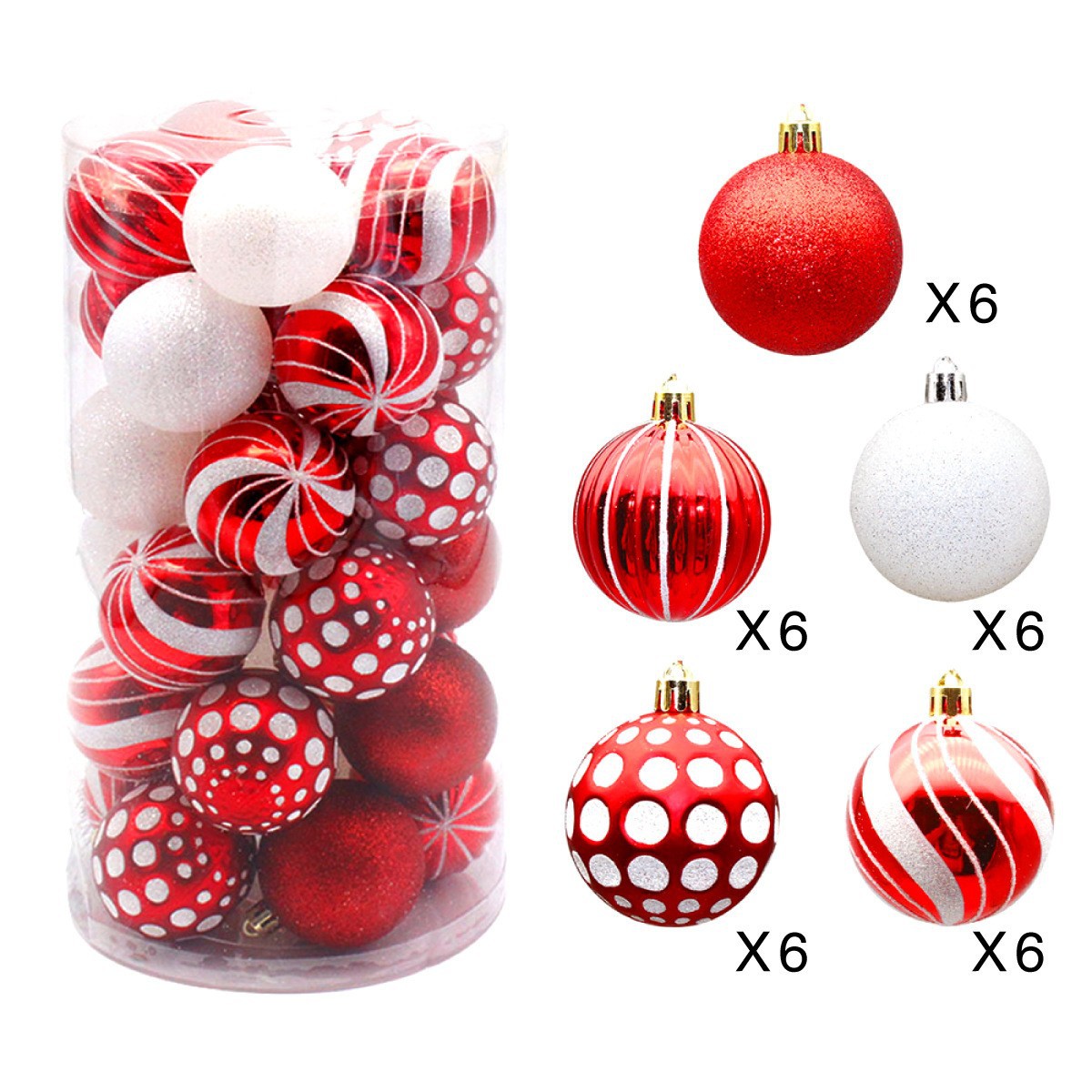 Transfronteriza nueva BOLA DE Navidad decoración de Navidad bola pintada traje de bola de Navidad bola de la decoración del árbol de Navidad