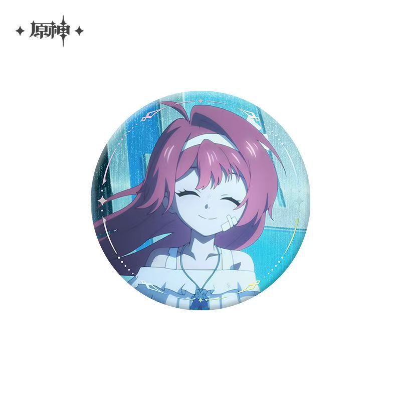 公式正規品「原神」縦絵/璃月港/モンデーシティシリーズキャラクターブリキバッジ|undefined