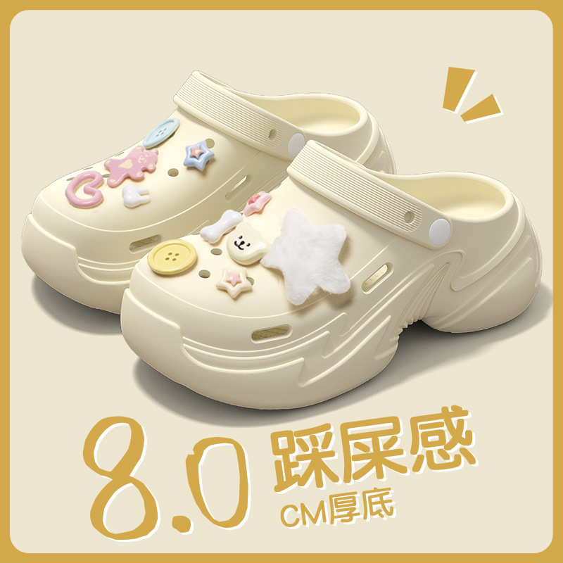 下駄 かわいい 夏専用下駄 レディース 夏 アウター 2025年新作 厚底 滑り止め 防臭 手術室|undefined