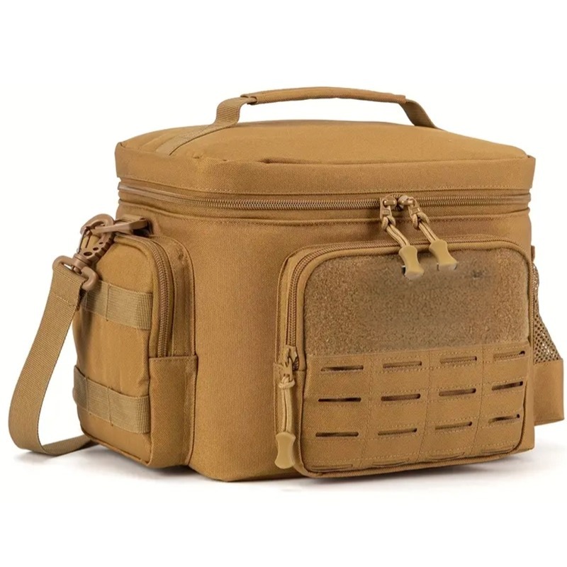 Nuevo producto personalizado, bolsa de hielo de pesca para acampar, almacenamiento de alimentos, bolsa de aislamiento de alimentos para montañismo al aire libre, bolsa de mensajero táctica deportiva