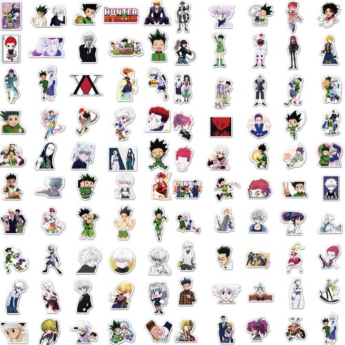 100 pieces of Japanese cartoon Hunter x Hunter graffiti stickers luggage decoration DIY cartoon sticker 