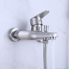 304 stainless steel bathtub faucet shower shower set hot and cold water mixing valve bathroom shower triple faucet