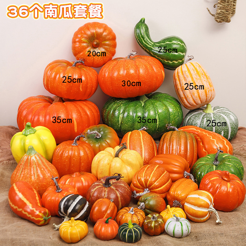Simulación transfronteriza espuma calabaza modelo Halloween Acción de Gracias decoración de Navidad props disparo decoración de calabaza falsa image 70