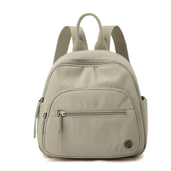 2025 Fashionable Crossbody Backpack, Simple Women's Large Capacity Lightweight Water-Repellent Nylon Cloth Trendy Travel Backpack