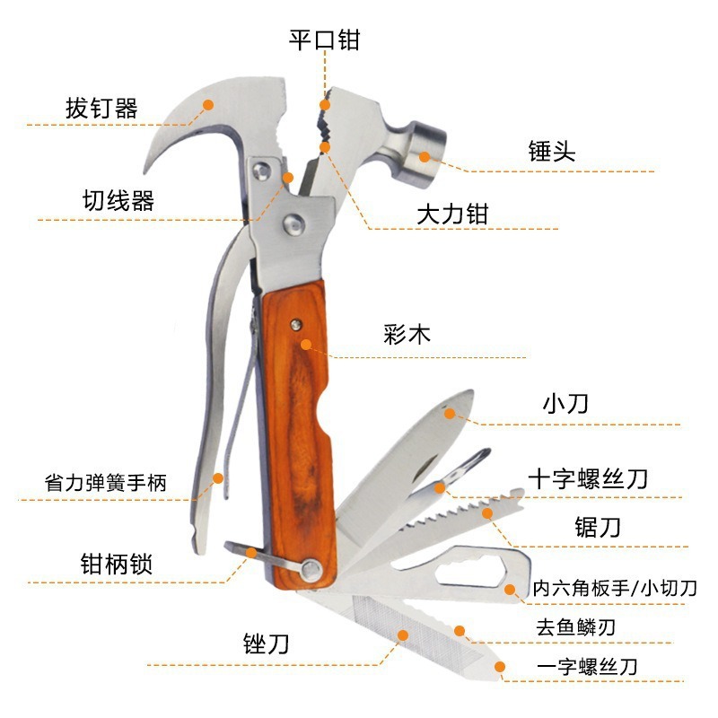 Car Safety Hammer, Multi-Functional Escape Hammer for Vehicles, Car Glass Hammer, In-Car Emergency Life-Saving Window Breaker