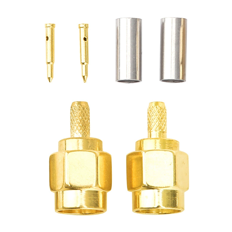 SMA-J-1.5射频同轴连接器SMA公头座 内螺内针天线馈线接头RG316线