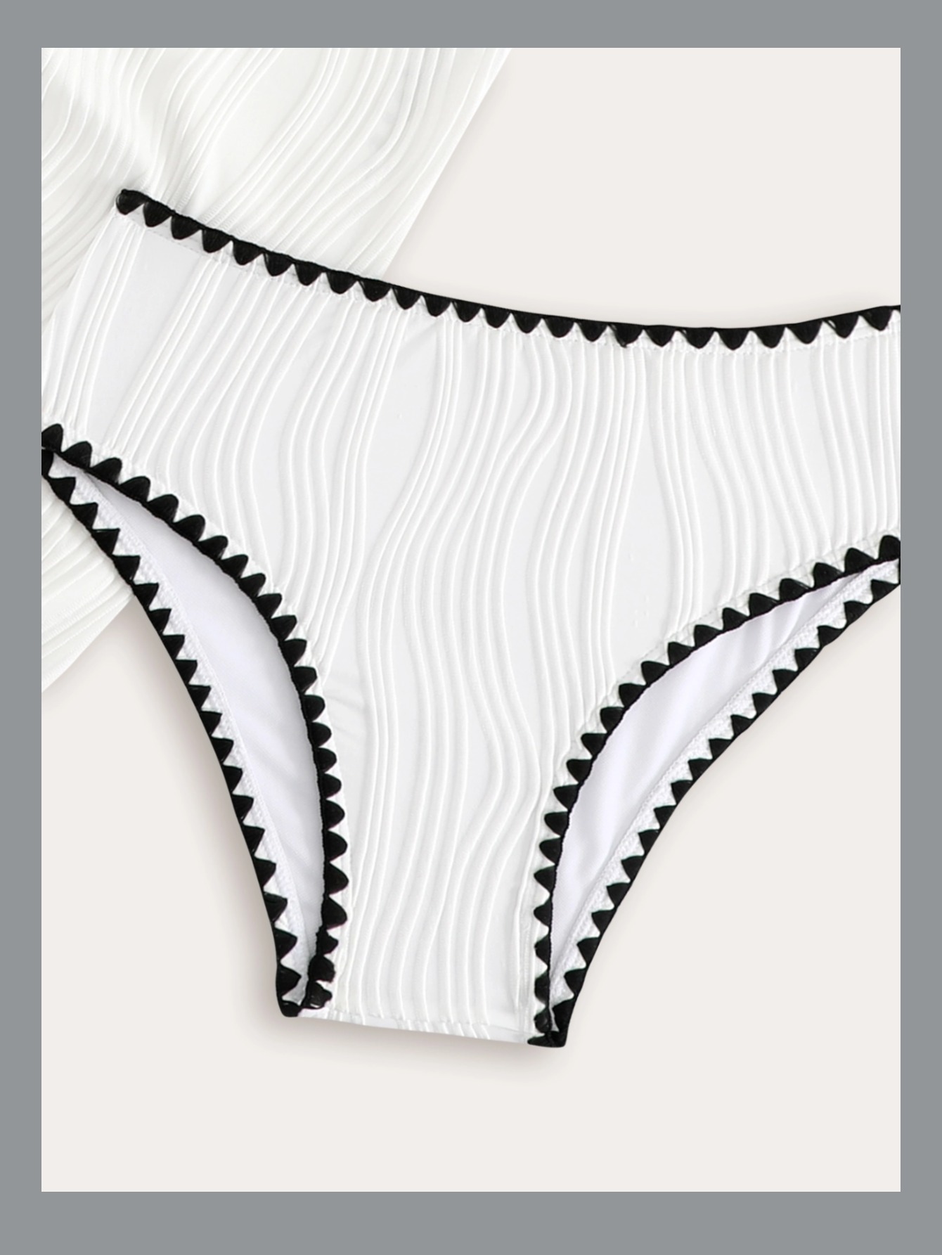 Classic Solid Colour Bikini Swimsuit Set For Teens Pool Beach_voghion.com