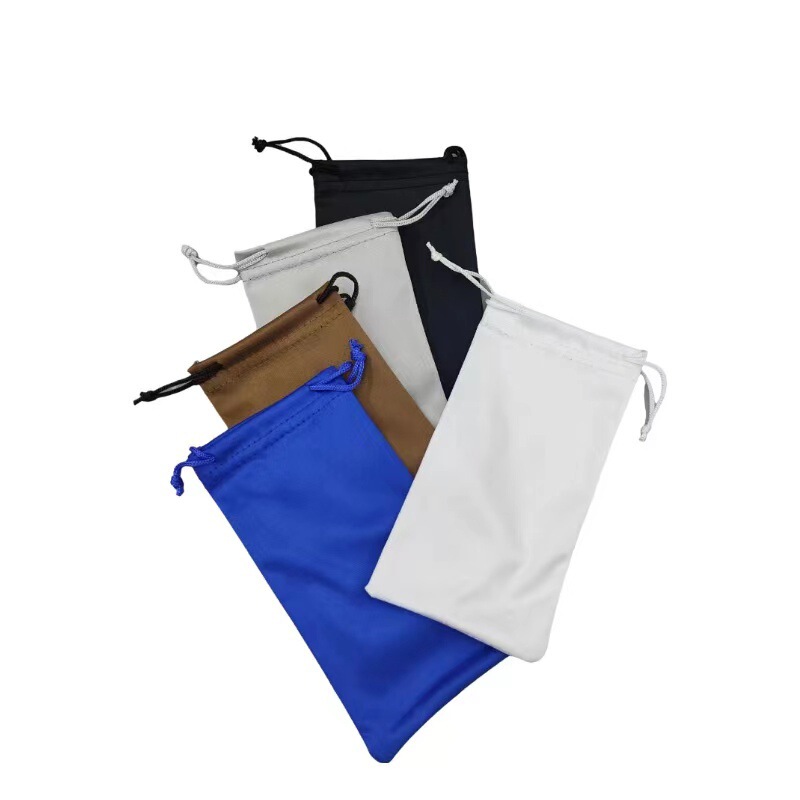 Glasses Pouch Needle Two-Tone Gray Coffee Black Blue White Multi-Color Storage Bag Cloth Bag Sunglasses Storage Bag Hangable
