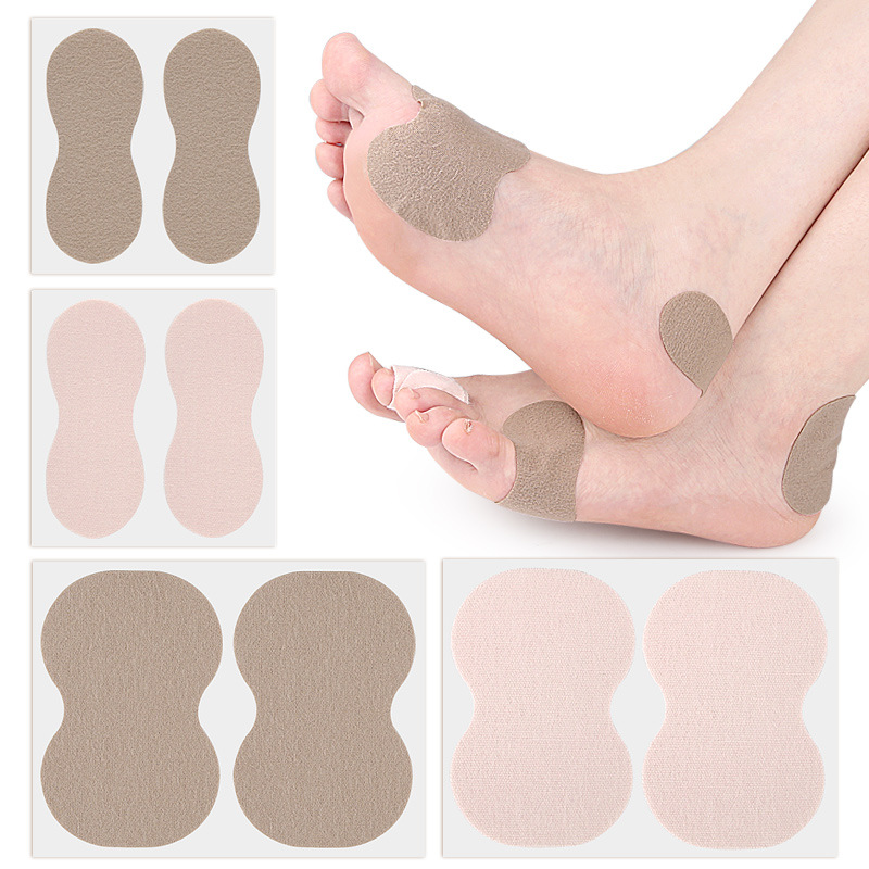 Velvet adhesive pads for foot calluses, anti-blister patches, soft foot pads, 8-shaped toe pads, can be cut to size