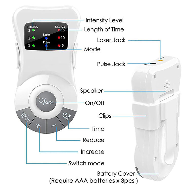 Transfronterizo dedicado CE INSTRUMENTO DE rinorrea de pulso de baja frecuencia instrumento de fisioterapia instrumento de masaje fisioterapia infrarroja anti-ronquidos dispositivo anti-ronquidos inteligente