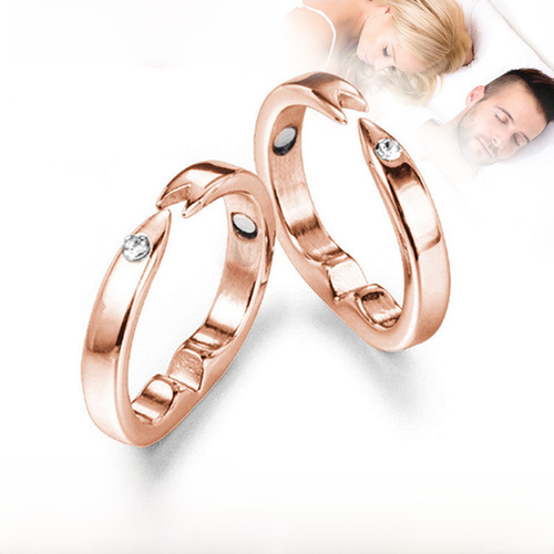 Cross-border accessories open-fit anti-snoring ring health care ring anti-snore ring magnetic anti-snoring ring European and American style