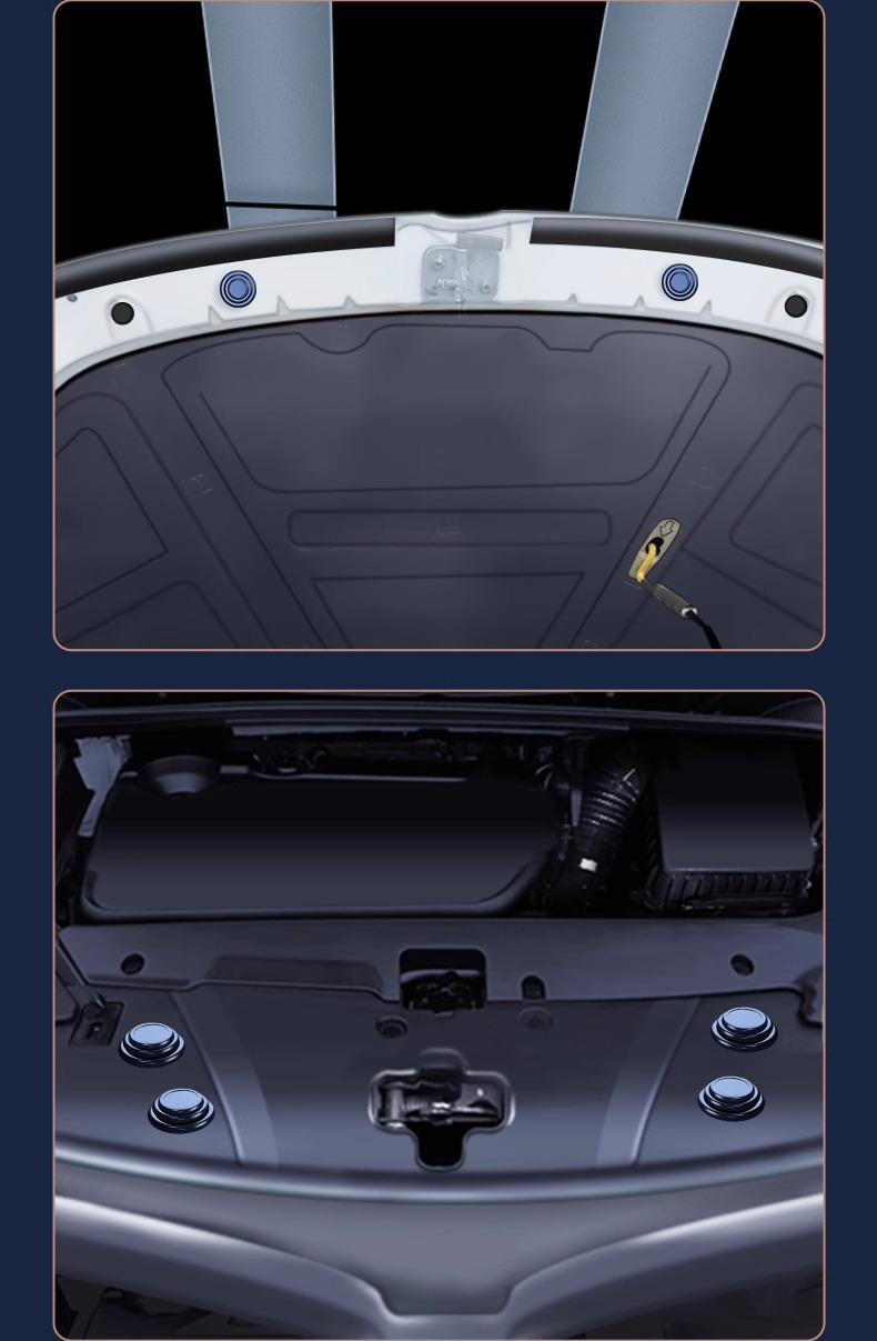 Door shock absorber cushion car anti-collision strip rearview mirror bumper rubber strip rubber pier thickened door closing anti-vibration gasket