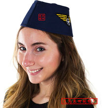 飛行帽子飛行員帽男女表演帽大蓋帽空軍帽平頂帽航行定制禮品帽工