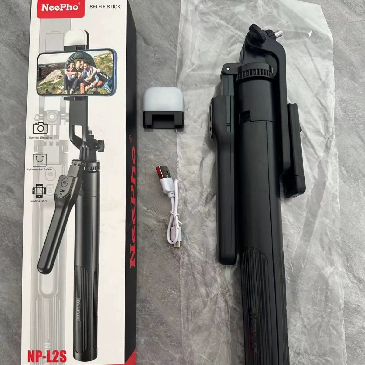 Nipa handheld three-dimensional adjustable fill light, remote control, Bluetooth