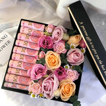 正方形花盒开窗透明礼盒方形高档包装盒子玫瑰花盒水果伴手礼空盒