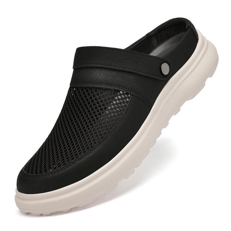 Trendy men's casual shoes for cross-border foreign trade, large size perforated shoes, closed-toe mesh shoes, cool mesh single shoes, men's shoes wholesale Trendy men's casual shoes for cross-border foreign trade, large size perforated shoes, closed-toe mesh shoes, cool mesh single shoes, men's shoes wholesale
