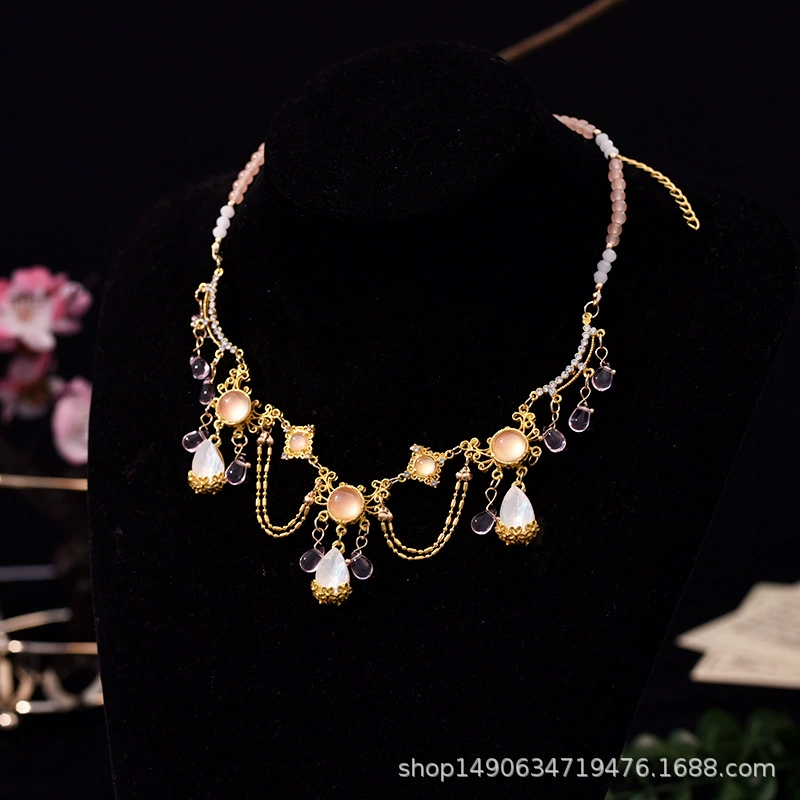 Hanfu, accessory, fresh necklace, simple and elegant design