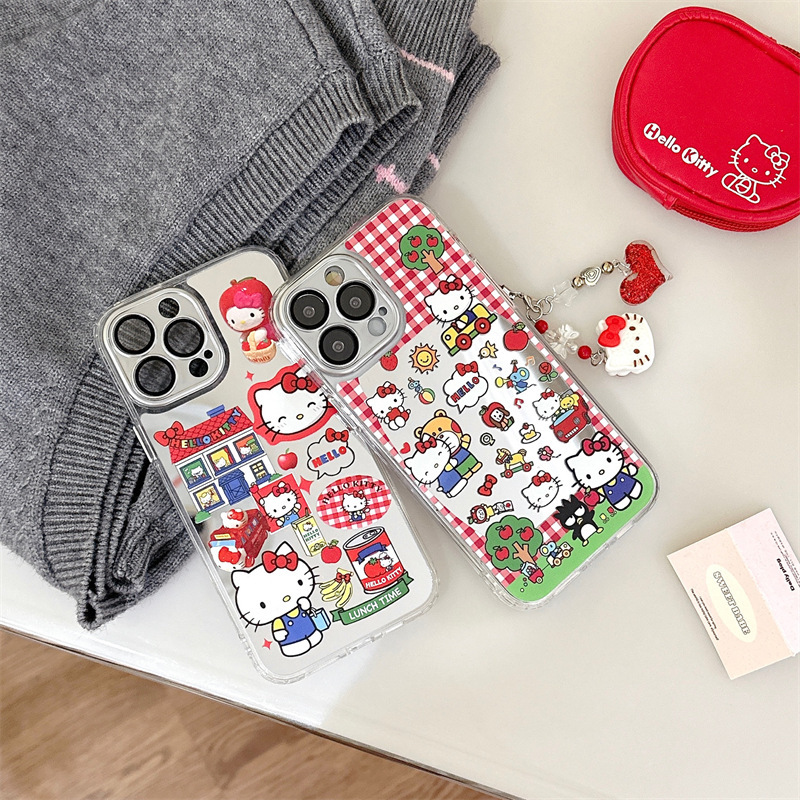 Apple KT cat mirror iPhone14promax for 11 Apple 13 mobile phone case 12 small fresh 16 cute 15