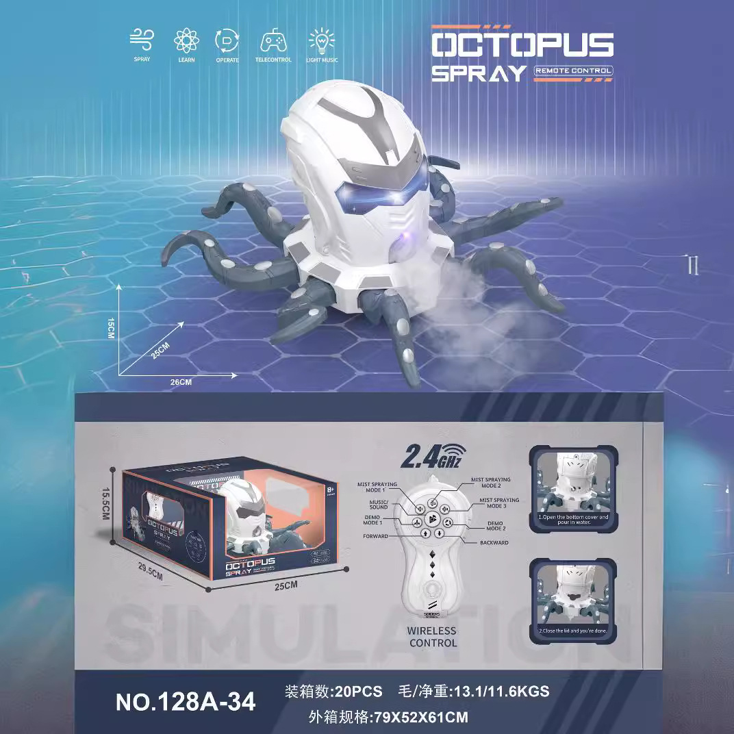 Juguete de insecto con control remoto y spray