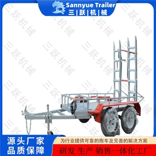 厂家直销挖机平板拖车 挖机镀锌拖车 镀锌挖机拖车工具拖车