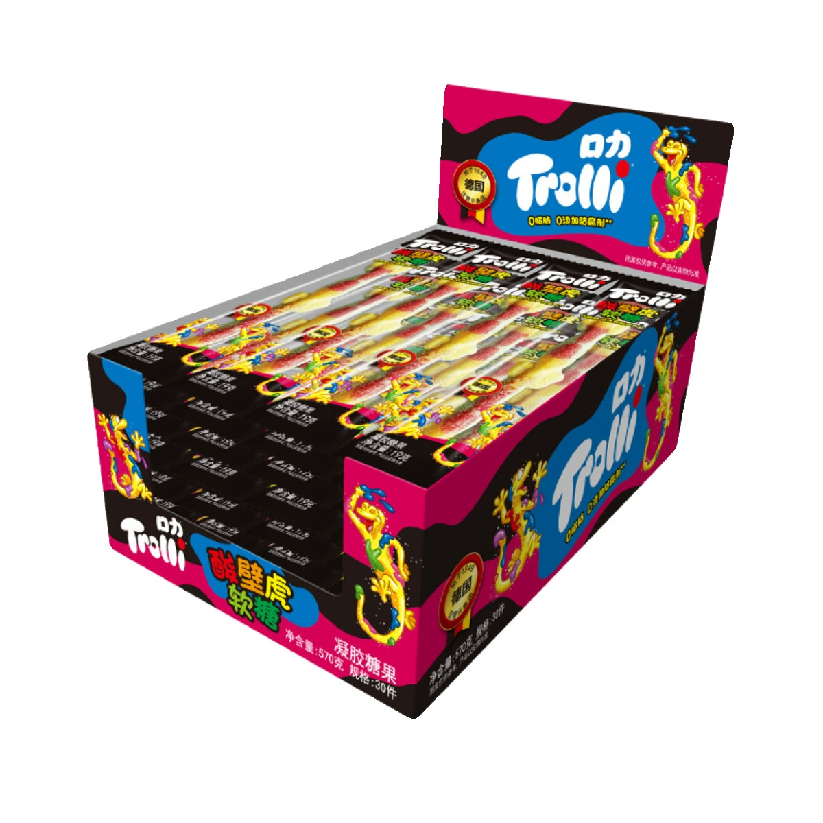 Жевательная конфета (Trolli) Гамбургер, фруктовые вкусы, QQ-конфеты для детей, разные упаковки