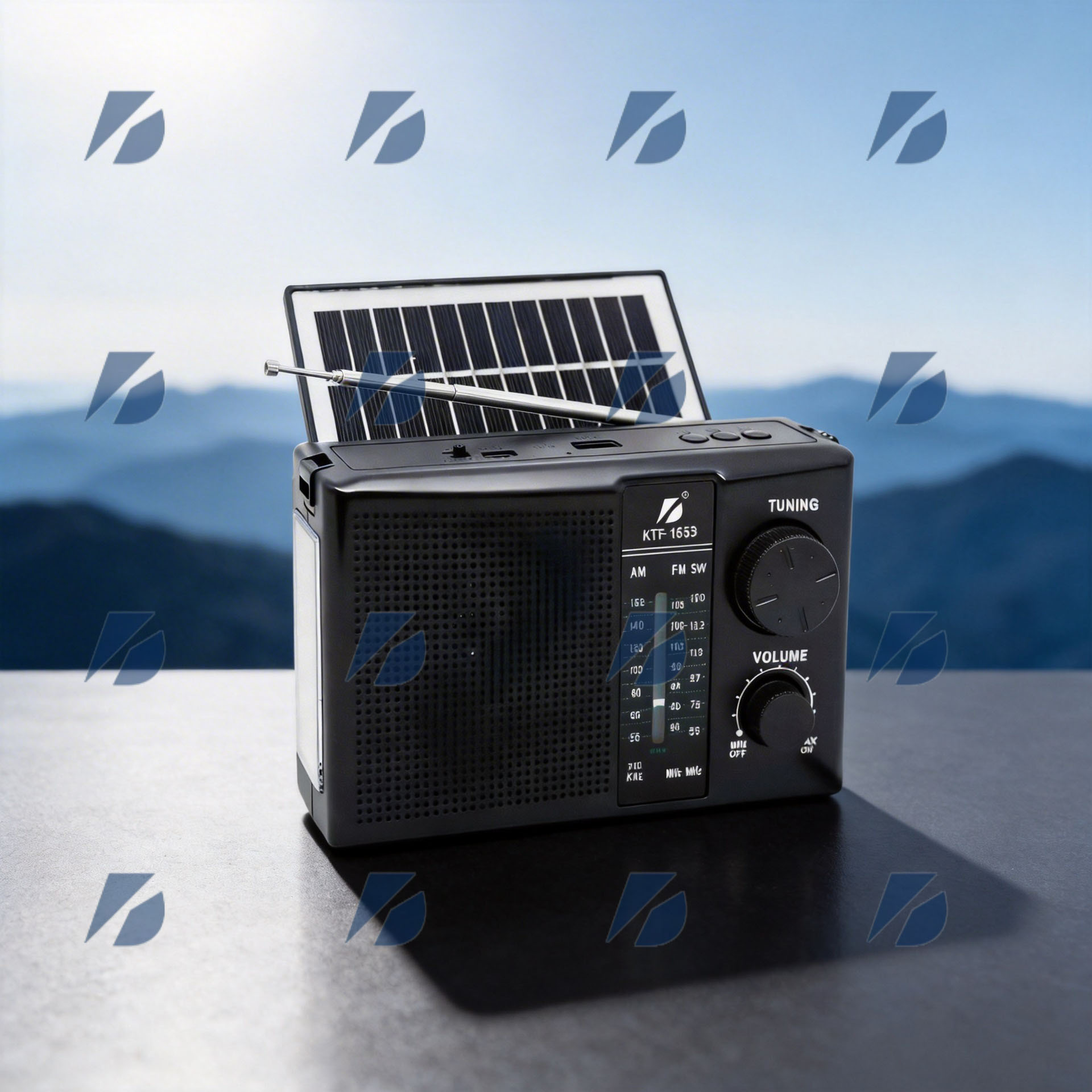 Portativ Bluetooth dinamik və günəş enerjili radio