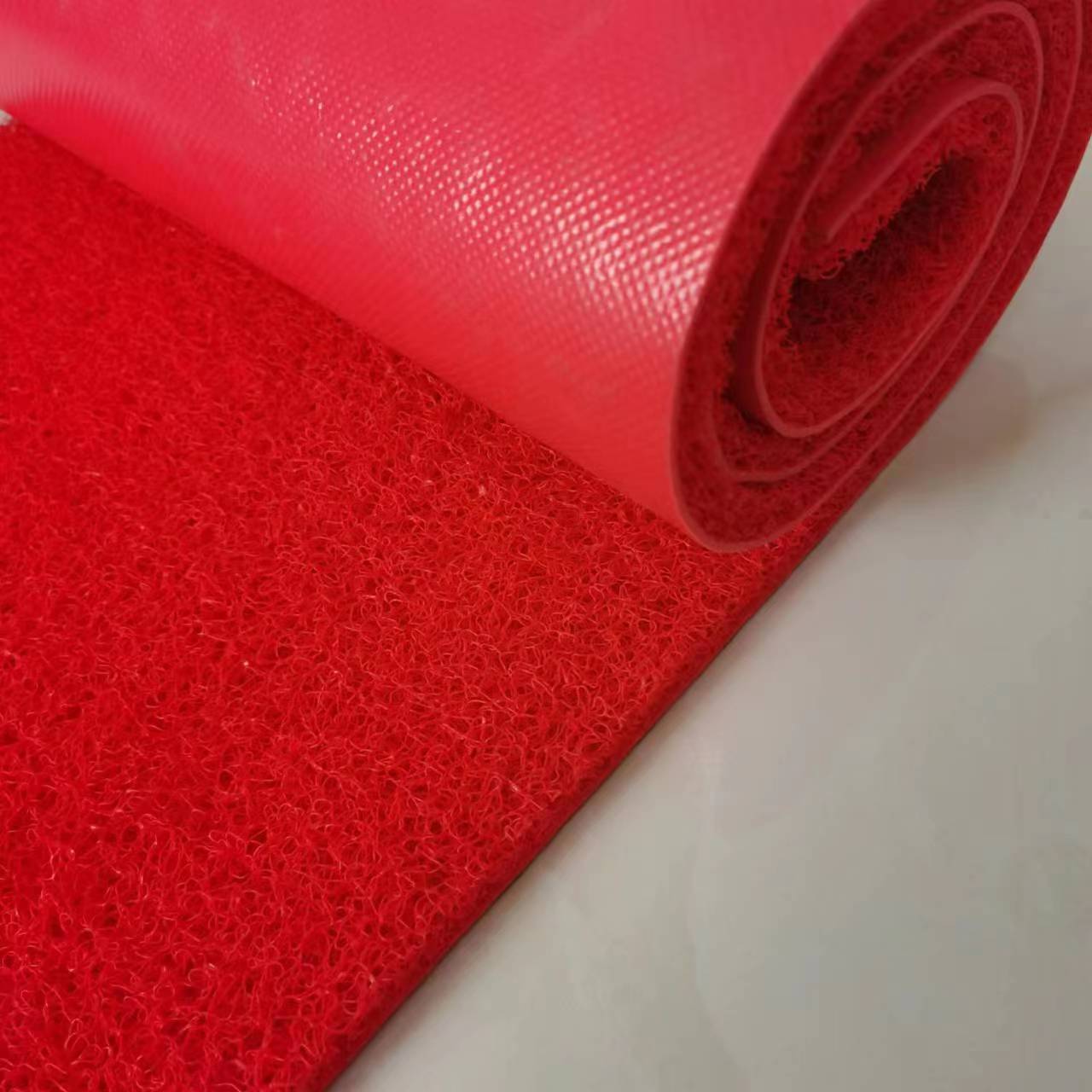 Alfombra de bucle de alambre PVC plástico Hotel Bienvenido alfombra de puerta antideslizante puerta de entrada ascensor antideslizante alfombra de piso de bucle de alambre