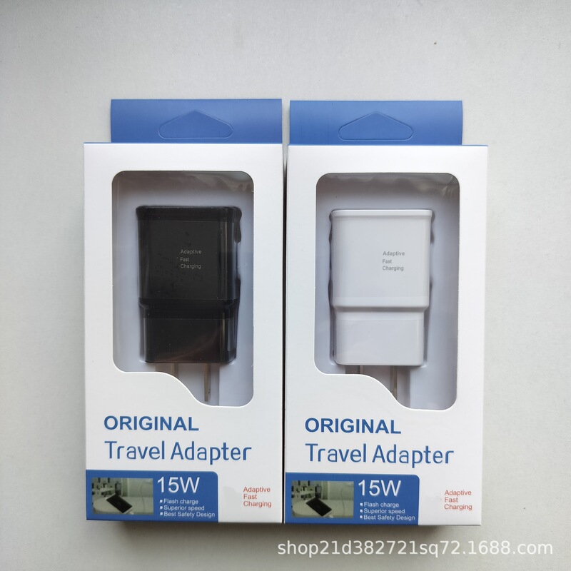 Suitable for Samsung Ta20 European Standard S8S10 Charging Head 3A15W Travel Charger Us Standard Qc3.0 Portable