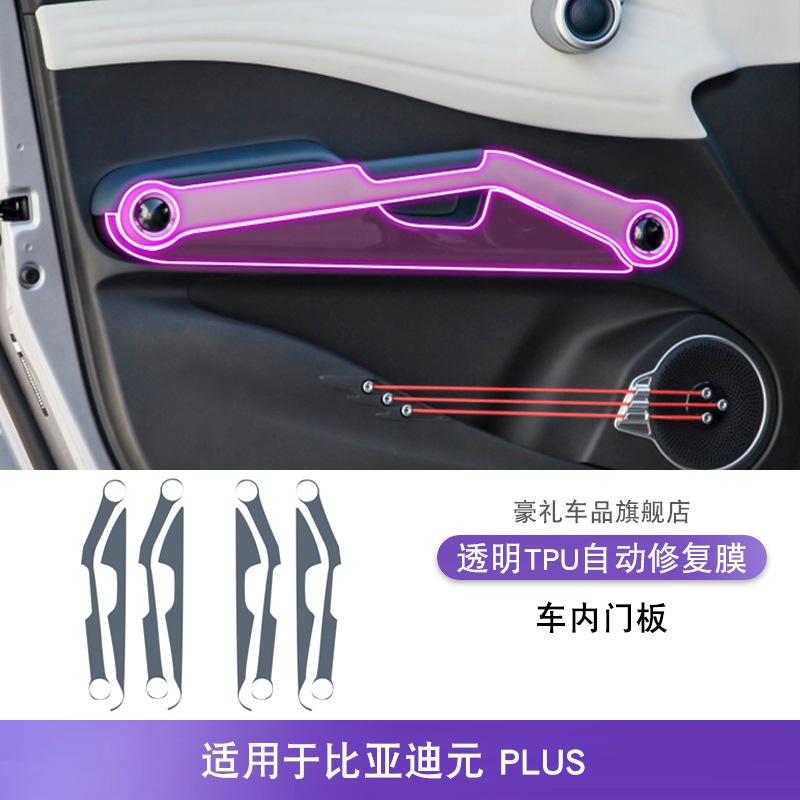 Yuan PLUS Interior: BYD Car interior film - 22-25-byd-yuan-plus-interior-door-panel