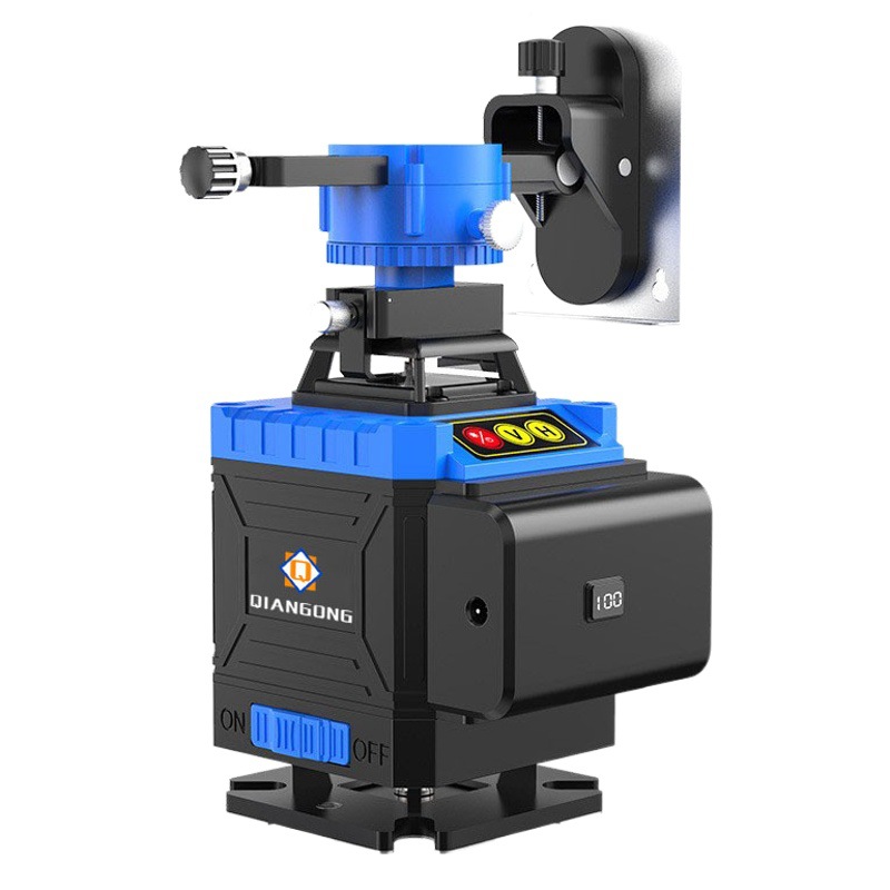 Nivel láser verde infrarrojo nivelación automática 16 líneas al por mayor de alta precisión al aire libre fuerte luz dedicada transfronteriza