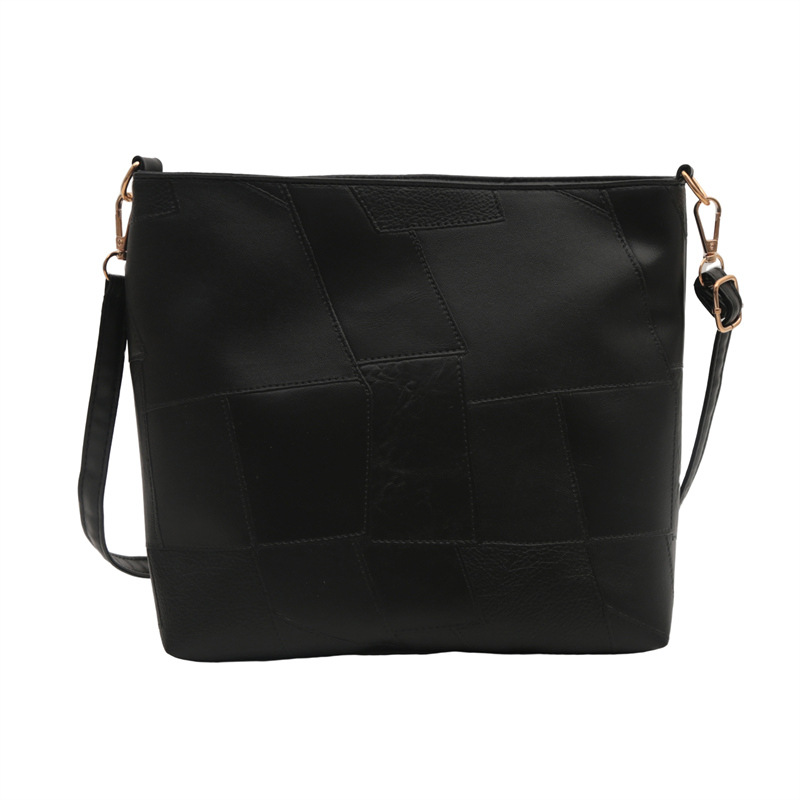 Bolso de alta sensación para mujeres nuevo verano 2024 moda extranjera empalme bolso de hombro de gran capacidad bolso de cubo de agua