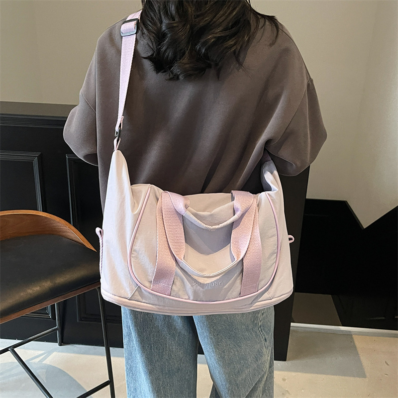 Bolsa de fitness transfronteriza nueva con separación de ropa húmeda y seca, bolsa de viaje de gran capacidad, bolsa de almacenamiento de equipaje para cortas distancias, bolso de hombro portátil