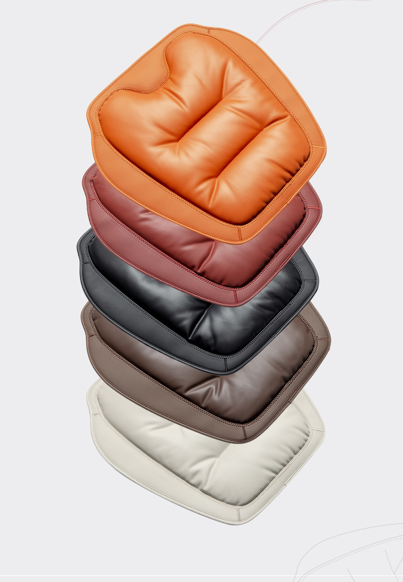 2025 New Car Seat Cushion, Anti-Fouling Leather, High-End, Skin-Friendly Seat Cushion, Original Car Color Four-Season Cushion, Non-Slip and Breathable