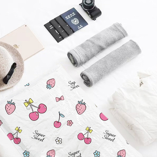 Home travel storage bag girl cherry home thickened clothing bag vacuum compression bag quilt special