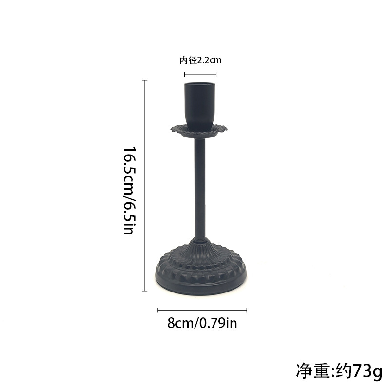 跨境欧式复古金属烛台单头蜡烛杯圣诞活动装饰工艺品摆件|undefined