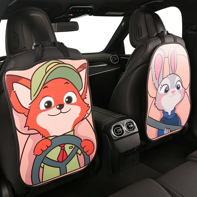 seasons universal cute cartoon high-end — Chair back anti-kick pad