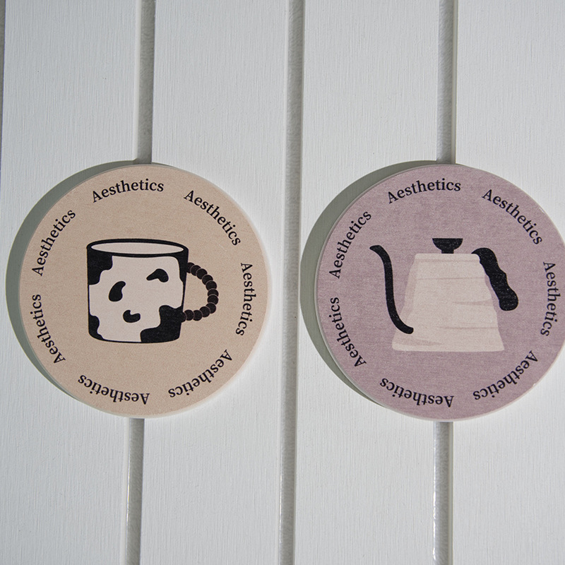 创意杯垫定制硬硅藻泥防烫隔热餐桌垫碗垫子保温杯茶杯垫家用茶具