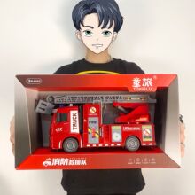 招生机构儿童仿真惯性工程车挖掘机男孩声光音乐玩具车幼儿园批发