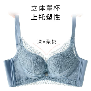 新款深V性感蕾丝无钢圈文胸香蜜聚拢上托调整型内衣女胸罩bra厂家
