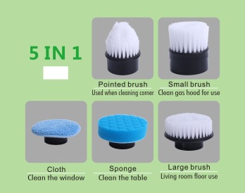 Cepillo de limpieza eléctrico transfronterizo multifuncional automático giratorio retráctil cepillo de baño cepillo de piso cepillo de limpieza fuerte