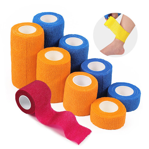 Elastic self-adhesive bandage sports fixed elastic bandage finger ankle men and women wristband waist knee elbow football basketball