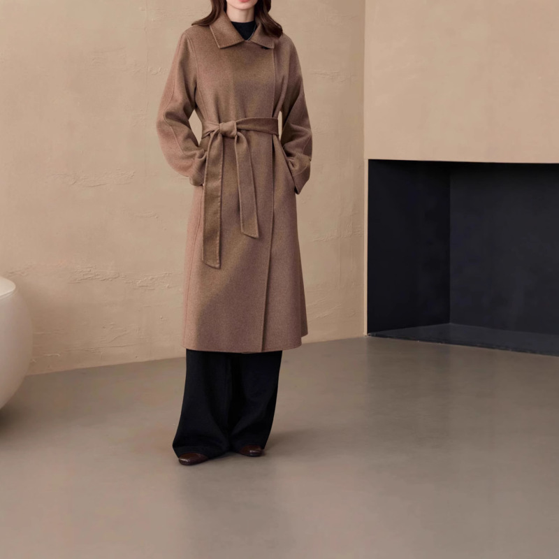 2025 Autumn and Winter Max Outwear Double-Sided Cashmere One-Button Classic Elegant Woolen Outwear Cashmere Outwear for Women 2025 Autumn and Winter Max Outwear Double-Sided Cashmere One-Button Classic Elegant Woolen Outwear Cashmere Outwear for Women