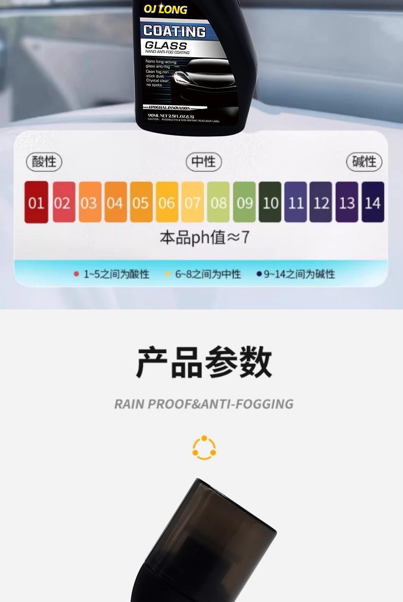 High-Efficiency Anti-Fogging Agent, Rain-Proof Agent, Car Windshield Anti-Fogging Spray, Rearview Mirror Glasses Defogging Agent, Water Repellent Agent