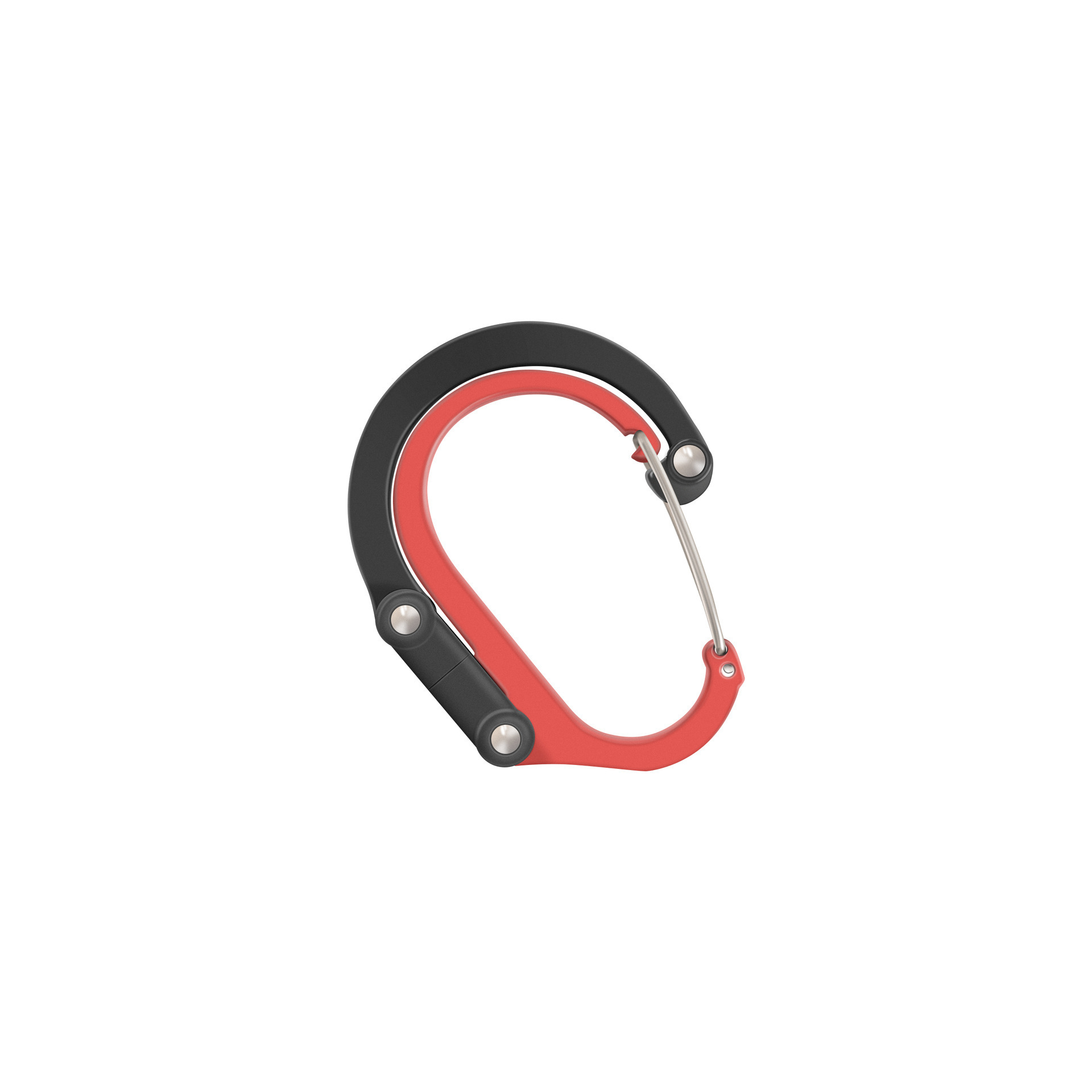 Mosquetón multifuncional al aire libre aleación de aluminio tipo D turismo montañismo escalada en roca hebilla rápida gancho giratorio de 360 grados al por mayor