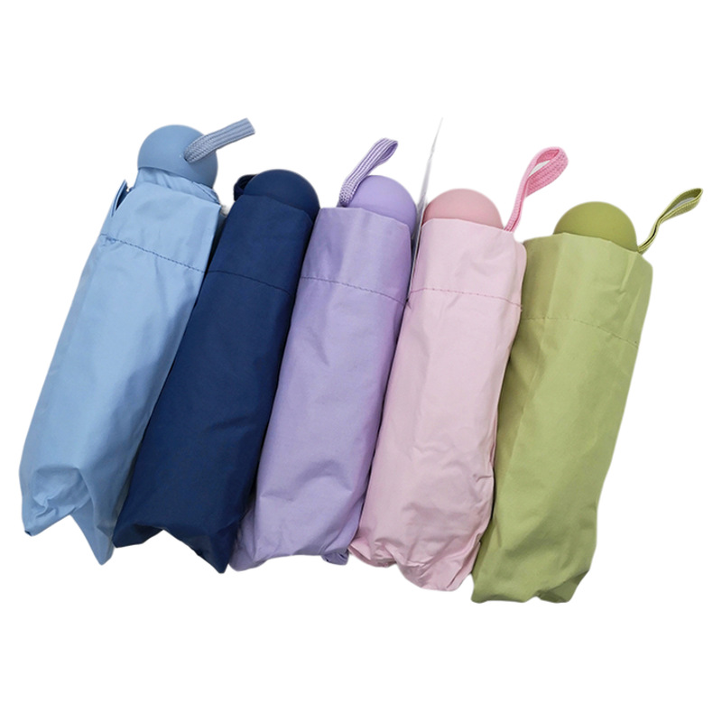 Paraguas plegables para sol y lluvia, paraguas plegables para proteger contra el sol, bolsas de mujeres, paraguas portátiles y compactos. image 5
