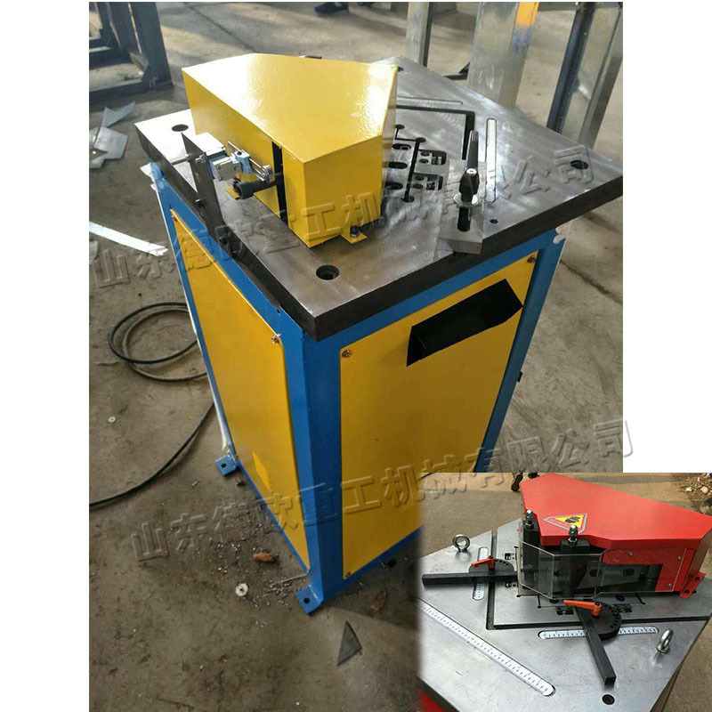 90 度液压切角机不锈钢金属板材剪角机公路标志牌铝板剪切机